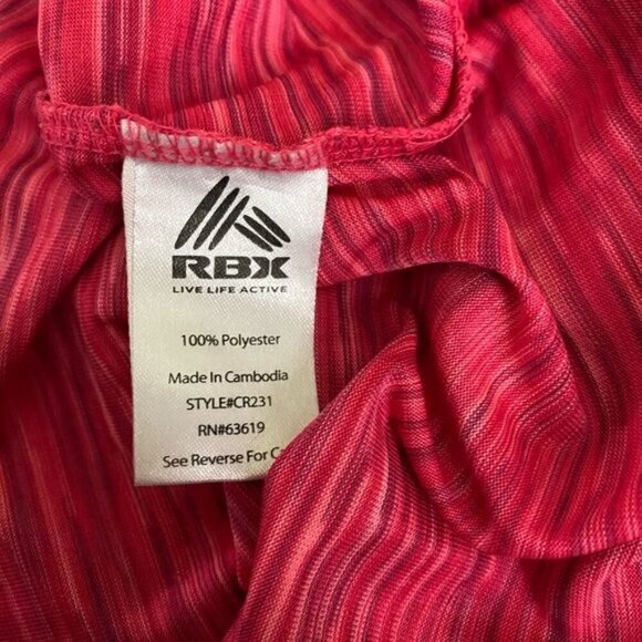 RBX Dri Fit Short Sleeve Athletic Top Pink Purple Women's Medium - Picture 7 of 8